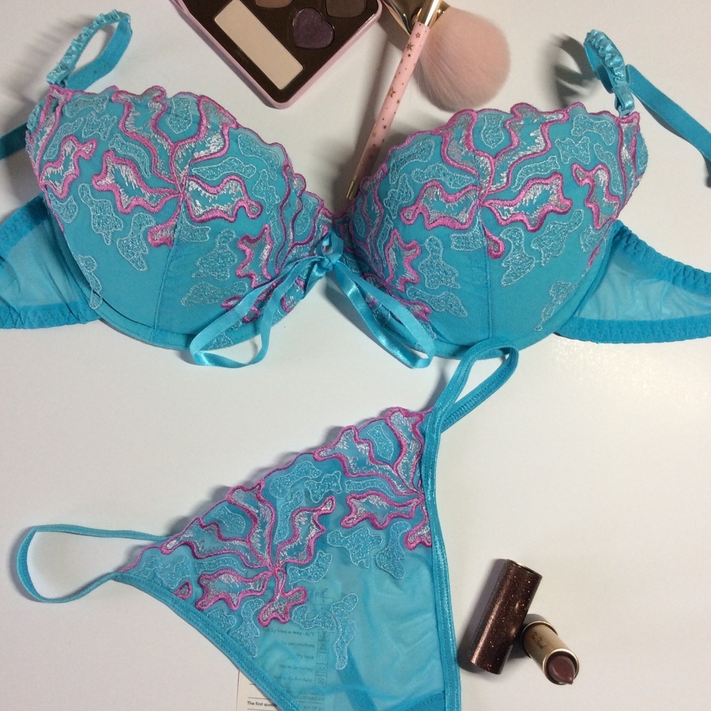 Coral Blue Bra (Axami Lingerie)